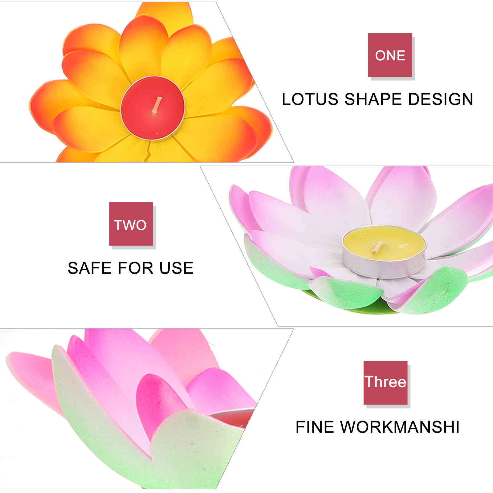 5Pcs Lotus Shape Light Blessin - Lighting Decoration For Wedding recension och pris