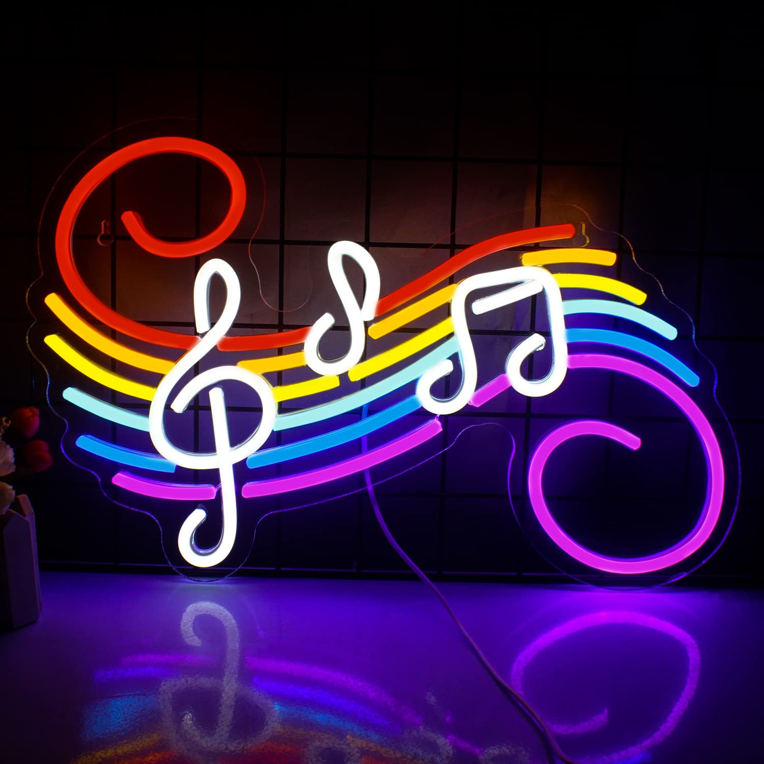 Music Notes Neon Sign Customiz - Lighting Decoration For Wedding recension och pris