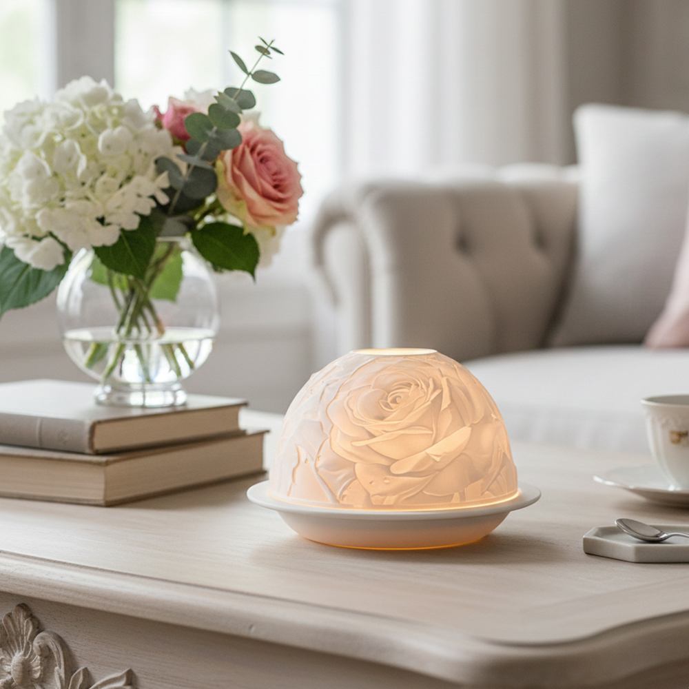 Elegant Rose Porcelain Candle  - Lighting Decoration For Wedding recension och pris