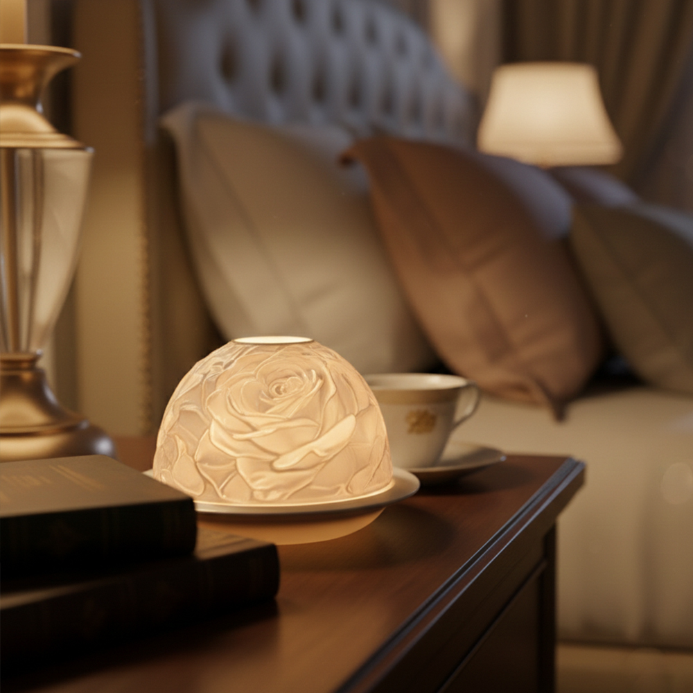 Elegant Rose Porcelain Candle  - Lighting Decoration For Wedding recension och pris