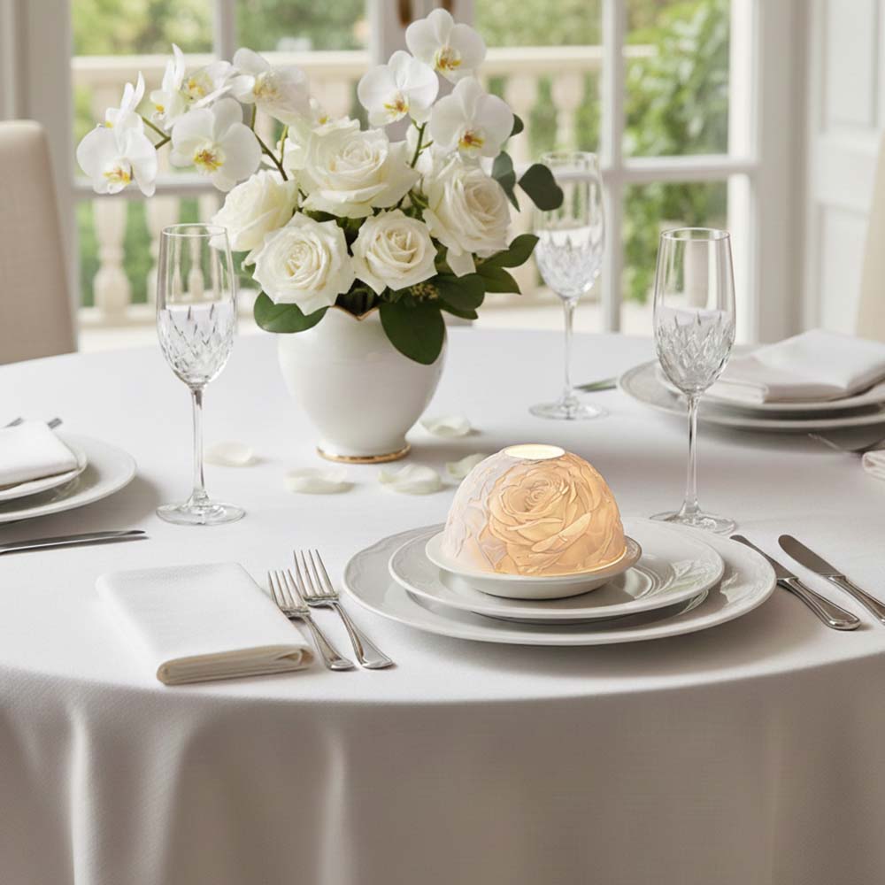 Elegant Rose Porcelain Candle  - Lighting Decoration For Wedding recension och pris