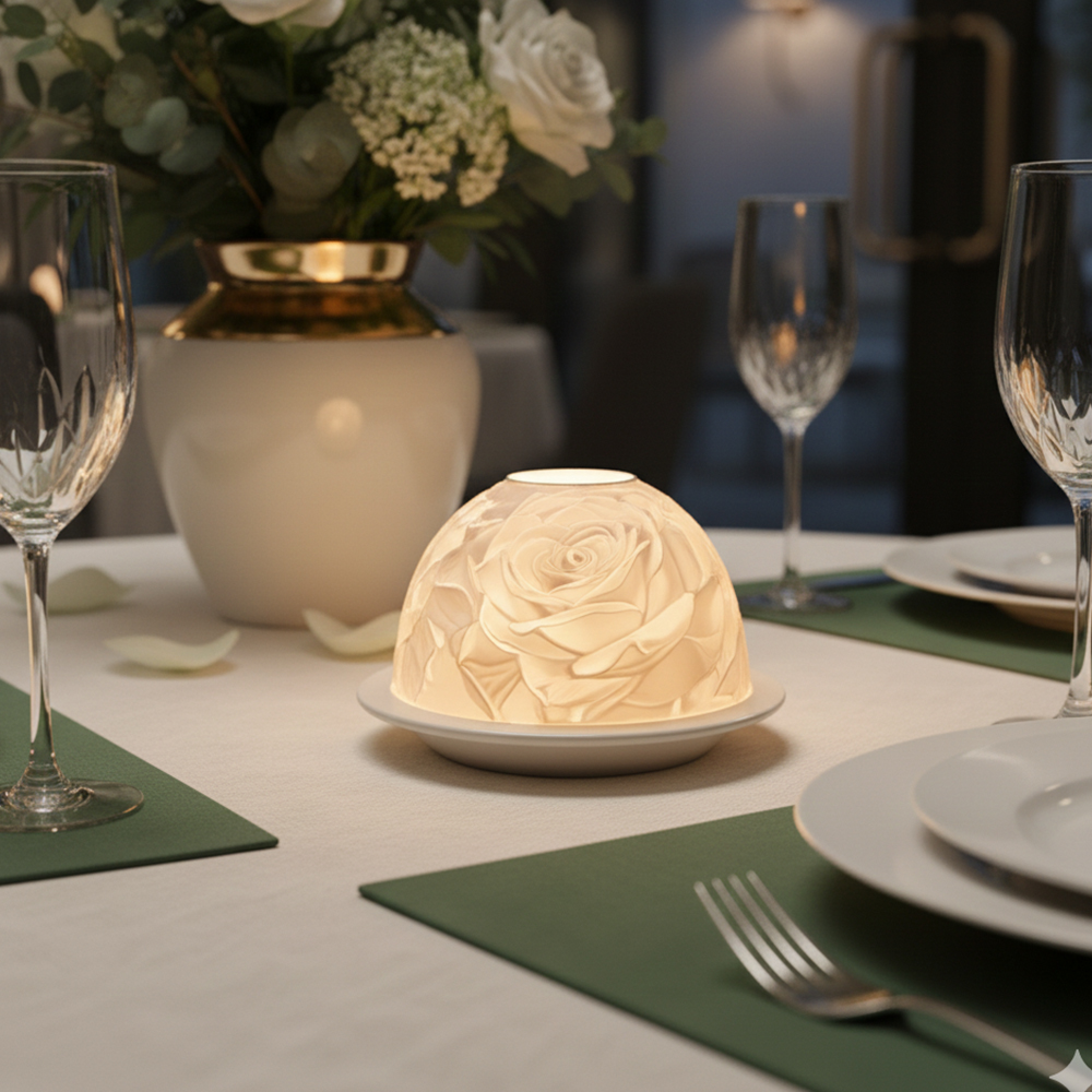 Elegant Rose Porcelain Candle  - Lighting Decoration For Wedding recension och pris