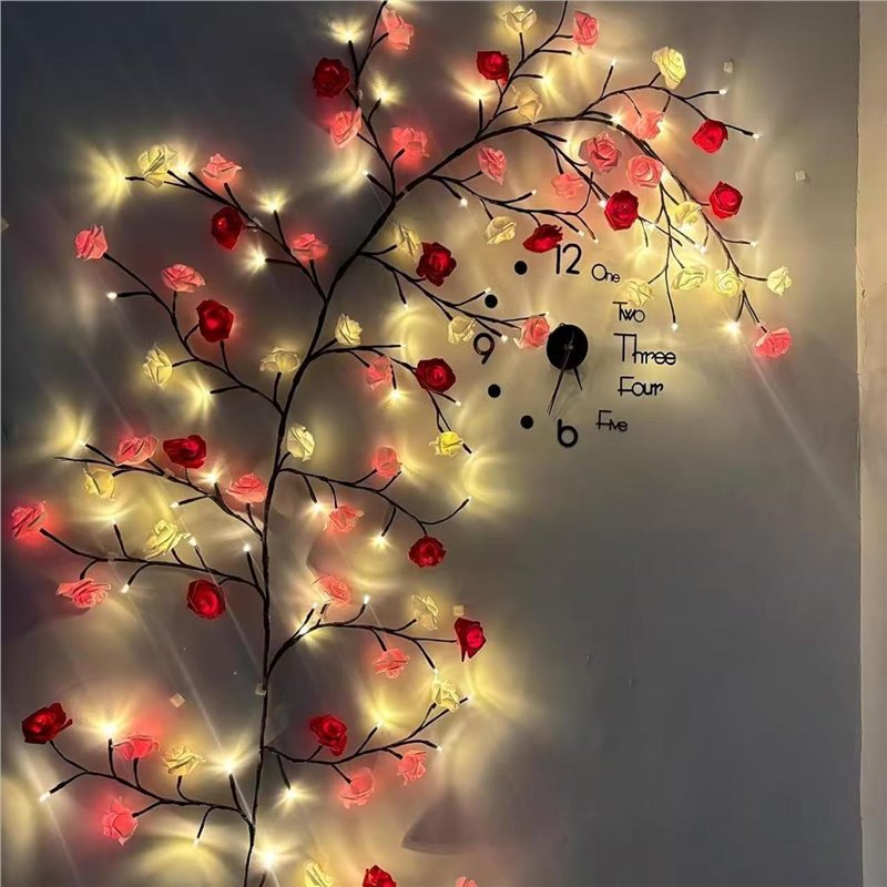 USB DIY Maple Rose Willow Vine - Lighting Decor For Home recension och pris