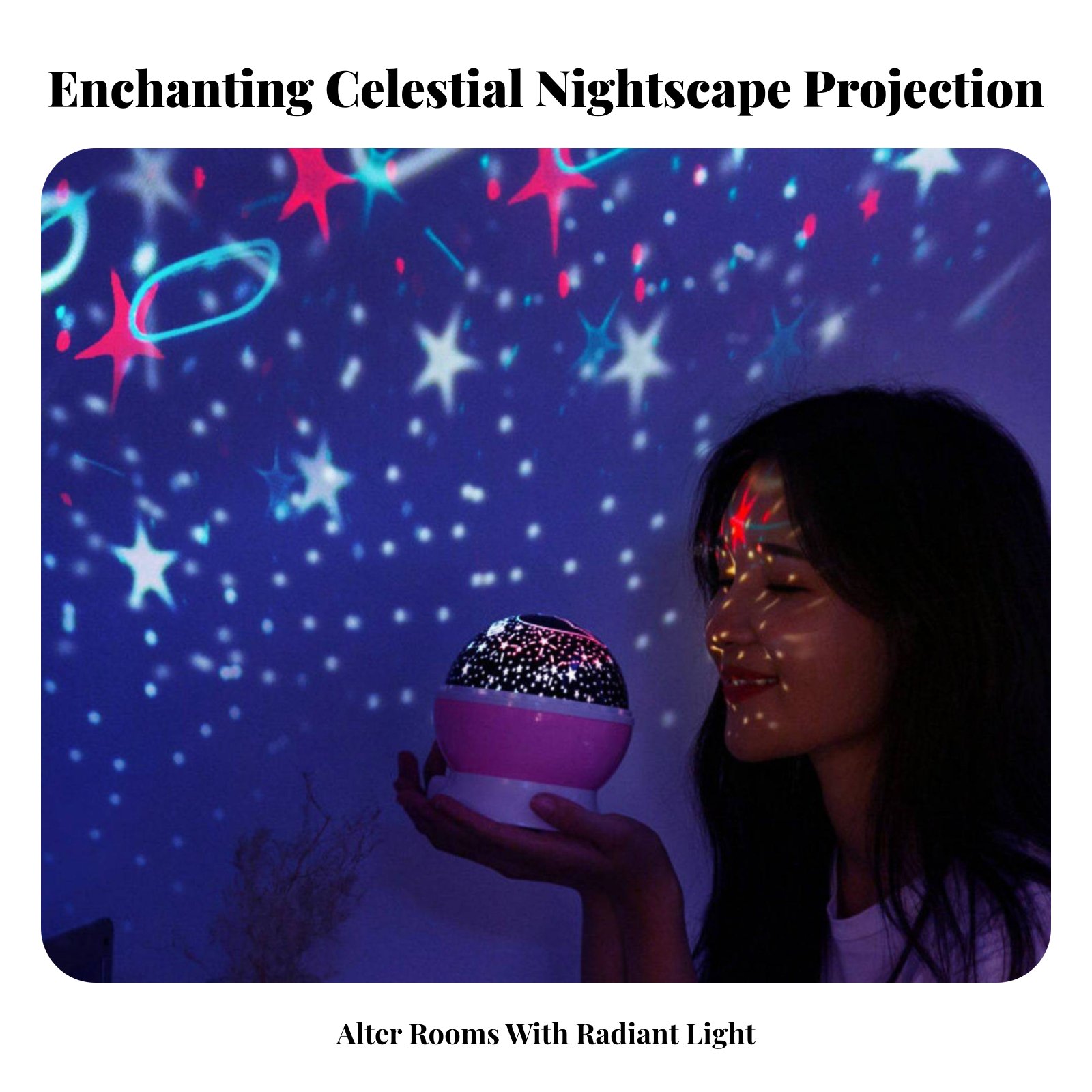 Galaxy Projection Device Celes - Lighting Decor For Bedroom recension och pris