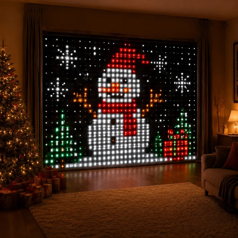 LED Pixel Curtain Lights Bluet - Lighting Decor For Home recension och pris