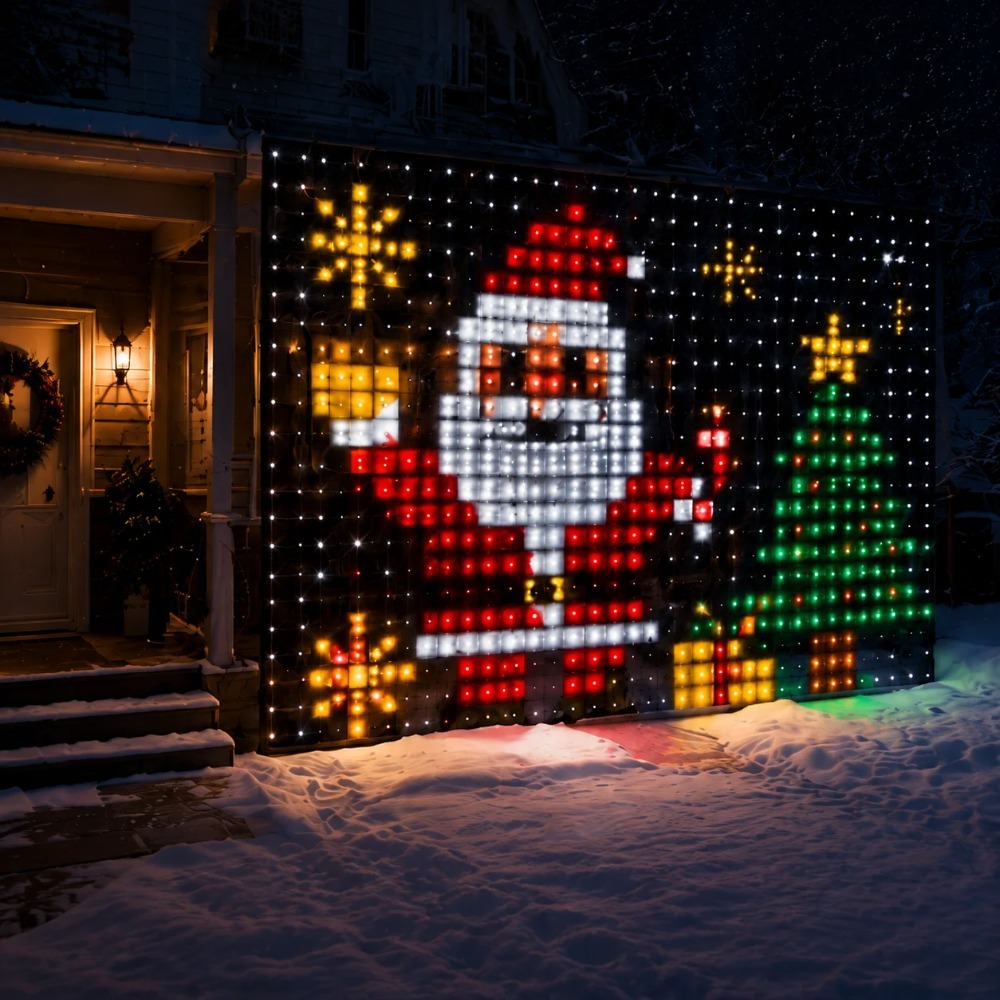 LED Pixel Curtain Lights Bluet - Lighting Decor For Home recension och pris