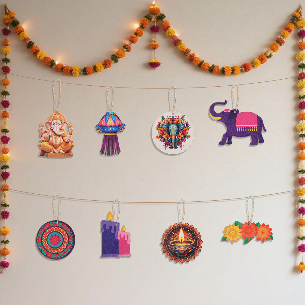 Diwali Themed Decor - Wooden C - Lighting Decoration For Diwali recension och pris