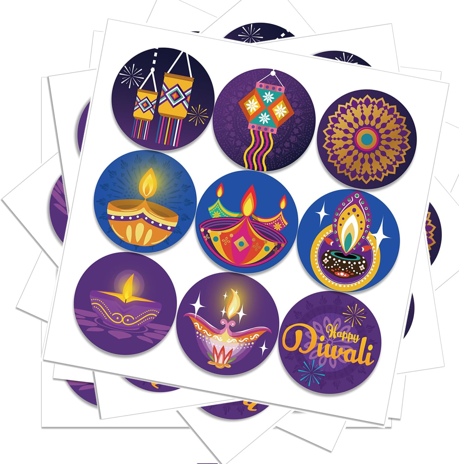 Happy Diwali stickers Indian F - Lighting Decoration For Diwali recension och pris