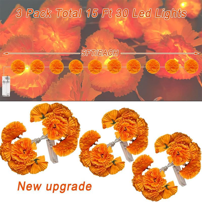 Mexican Marigold Artificial Fl - Lighting Decoration For Diwali recension och pris