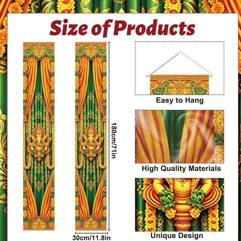 VIKAMA 2pcs Diwali Door Banner - Lighting Decoration For Diwali recension och pris
