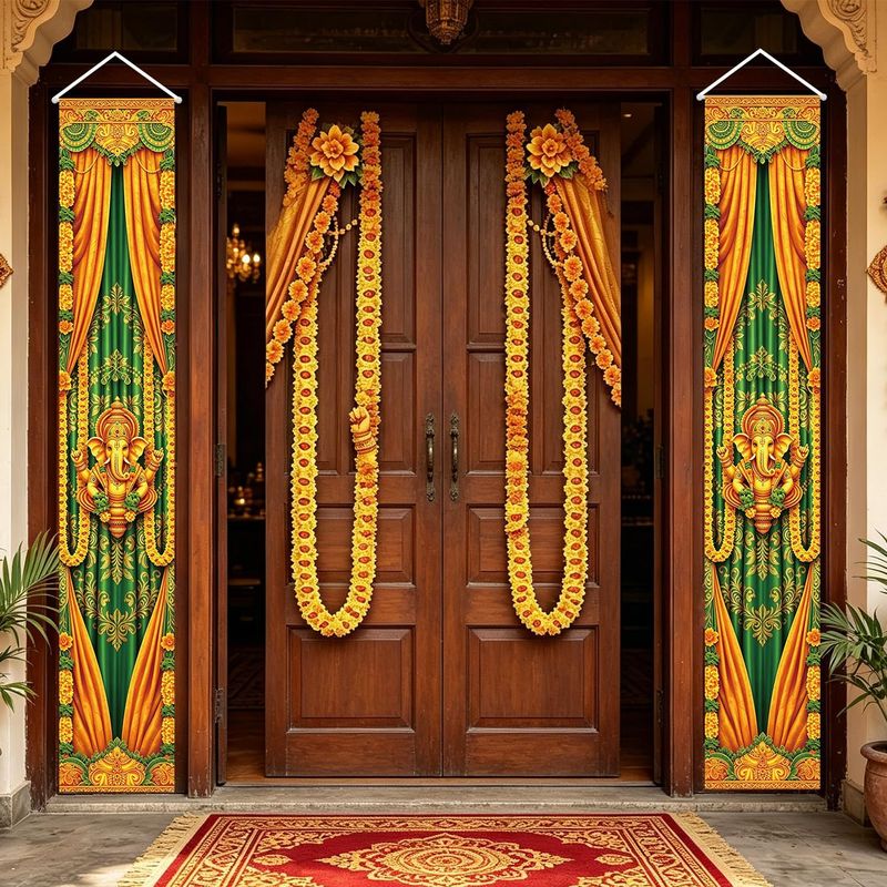 VIKAMA 2pcs Diwali Door Banner - Lighting Decoration For Diwali recension och pris