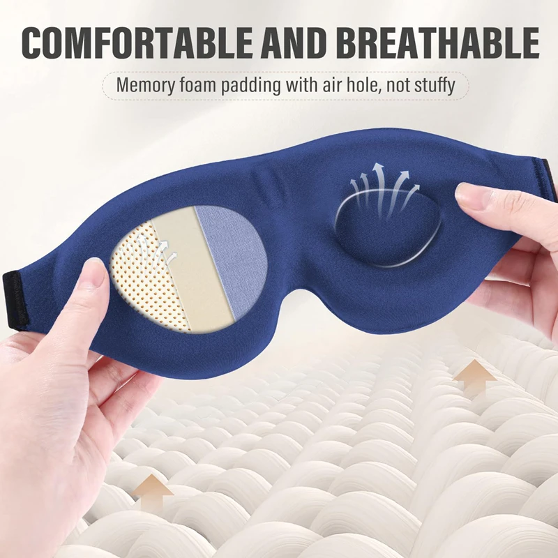 3D Night Sleep Eye Mask Breath - Home Lighting & Decor St Catharines On recension och pris