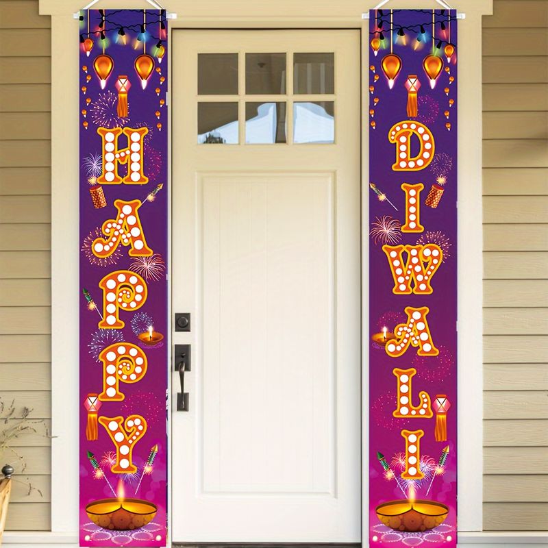 VIKAMA 2pcs Happy Diwali Door  - Lighting Decoration For Diwali recension och pris