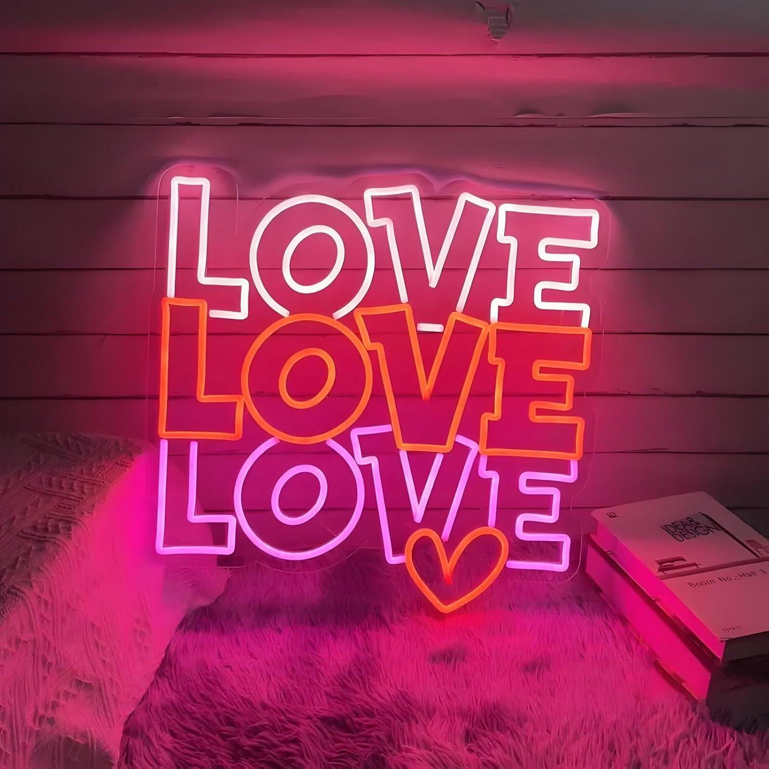Love Neon Sign USB Dimmable LE - Lighting Decoration For Wedding recension och pris