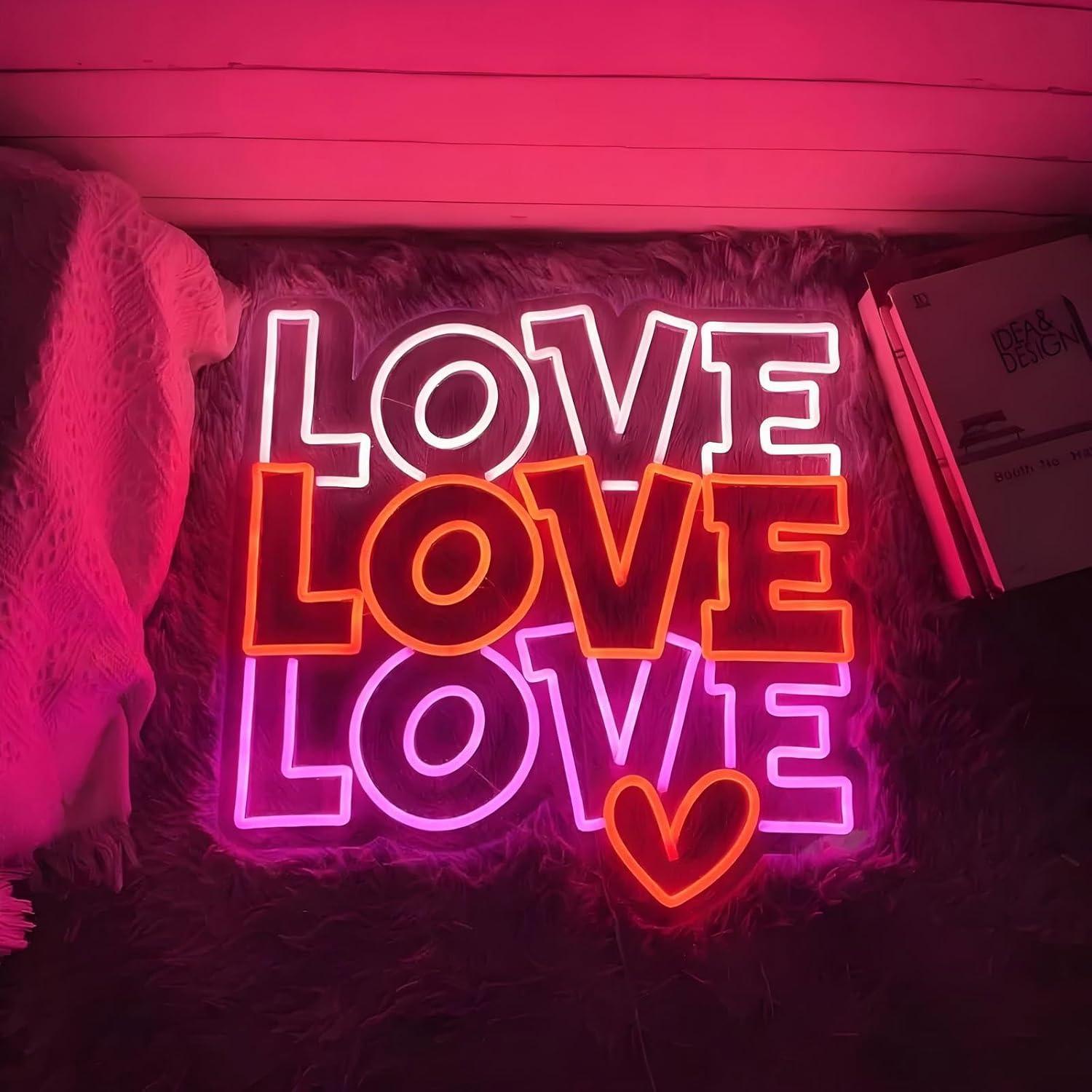 Love Neon Sign USB Dimmable LE - Lighting Decoration For Wedding recension och pris