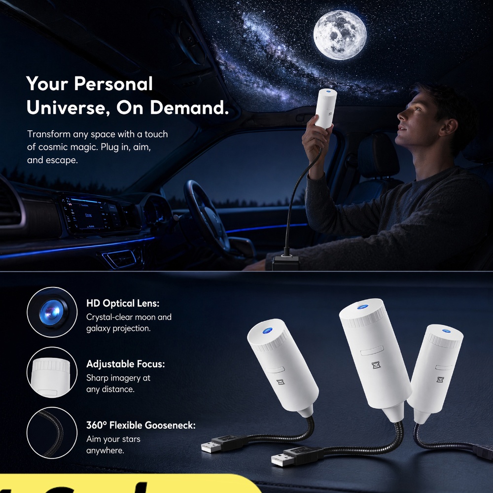 Mini Galaxy Star Projector Two - Lighting Decor For Home recension och pris