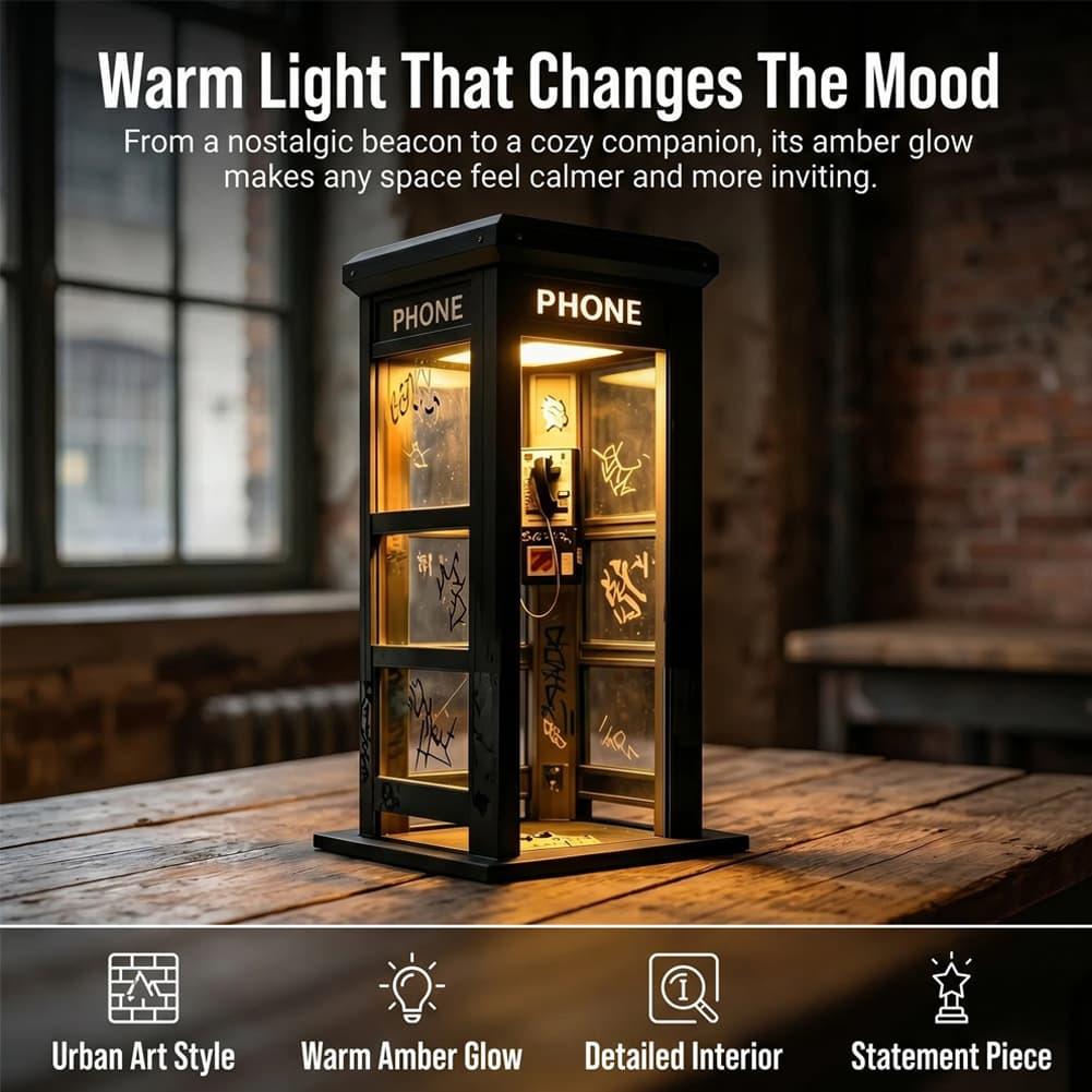 Vintage London Telephone Booth - Lighting Decor For Home recension och pris